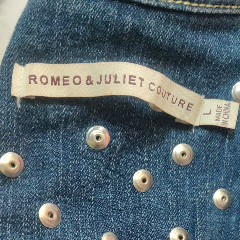 Romeo & Juliet Couture studded vest with 🌵 patch